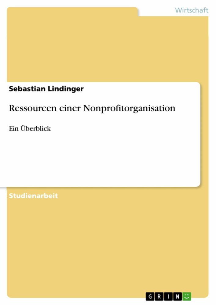 Ressourcen einer Nonprofitorganisation main product photo