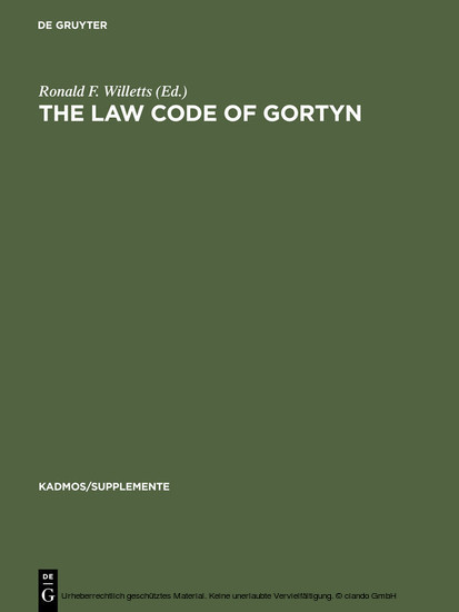 The Law Code of Gortyn main product photo