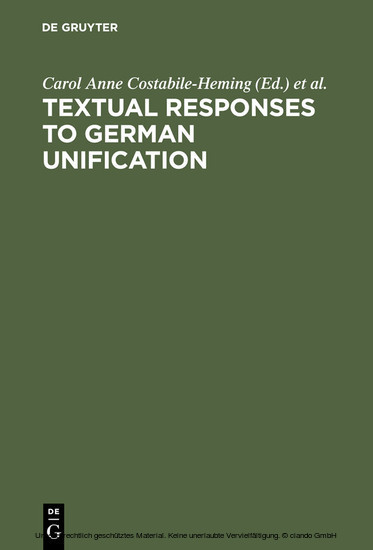Textual Responses to German Unification main product photo