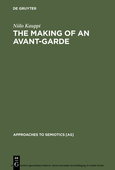 The Making of an Avant-Garde main product photo