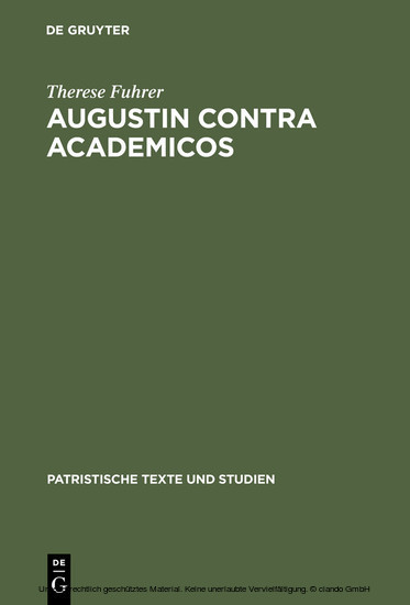 Augustin contra Academicos main product photo