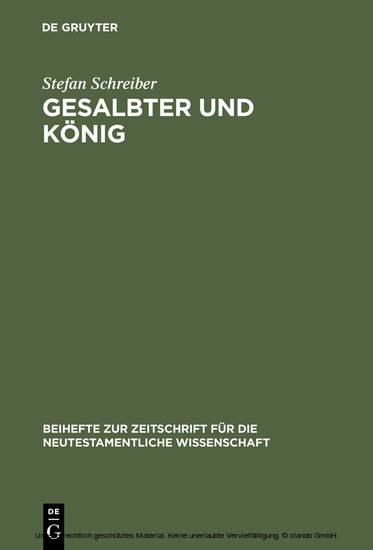 Gesalbter und König main product photo
