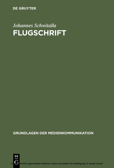 Flugschrift main product photo