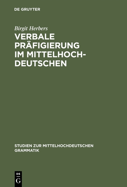 Verbale Präfigierung im Mittelhochdeutschen main product photo