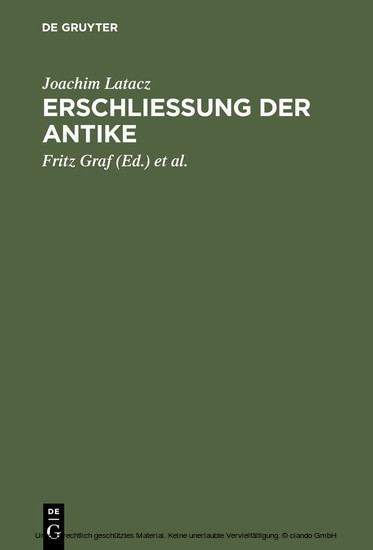 Erschliessung der Antike main product photo