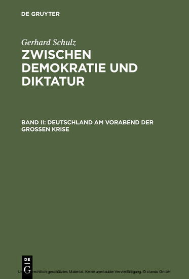 Deutschland am Vorabend der Großen Krise main product photo
