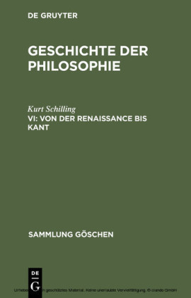 Von der Renaissance bis Kant