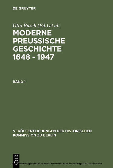 Moderne Preussische Geschichte 1648 - 1947 main product photo