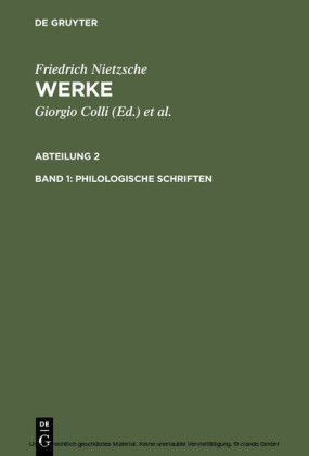 Philologische Schriften