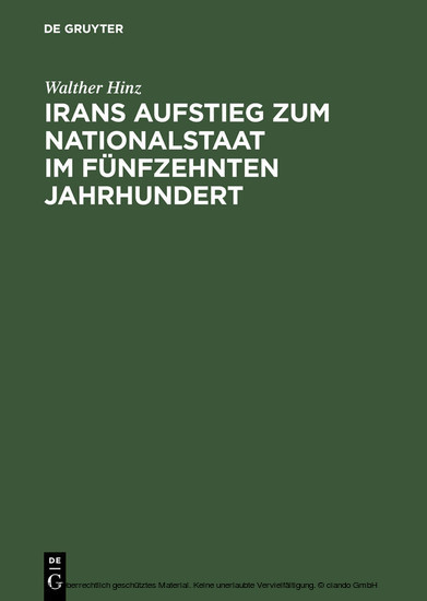 Irans Aufstieg zum Nationalstaat im fünfzehnten Jahrhundert main product photo