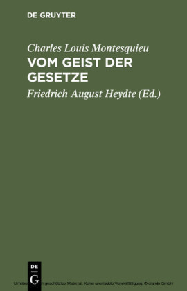 Vom Geist der Gesetze