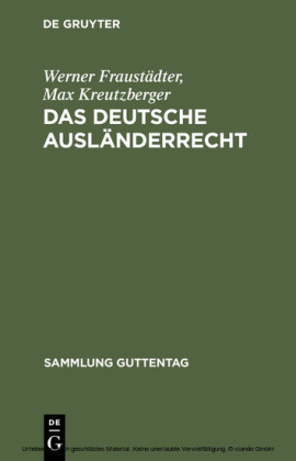 Das deutsche Ausländerrecht