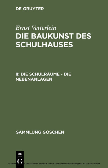 Die Schulräume - die Nebenanlagen main product photo