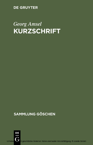 Kurzschrift main product photo