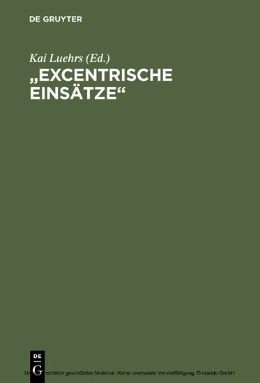 'Excentrische Einsätze' main product photo