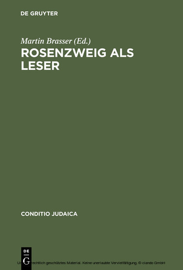Rosenzweig als Leser main product photo