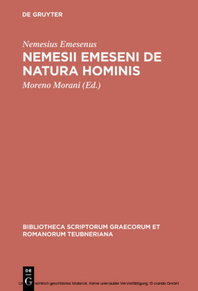 Nemesii Emeseni De natura hominis