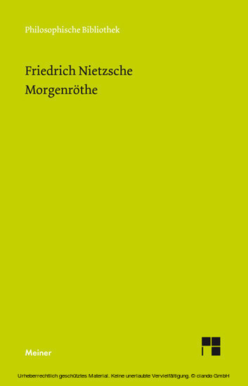 Morgenröthe (Neue Ausgabe 1887) main product photo