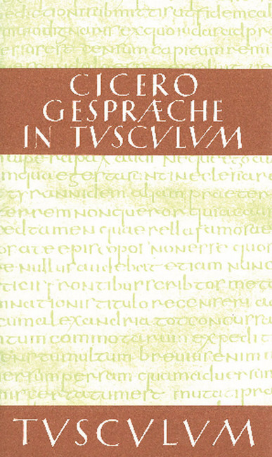 Gespräche in Tusculum / Tusculanae disputationes main product photo