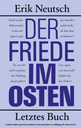 Der Friede im Osten