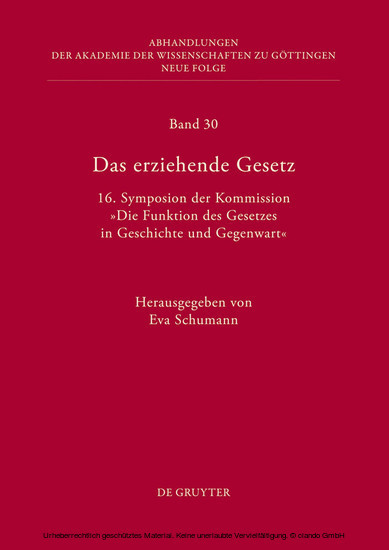 Das erziehende Gesetz main product photo