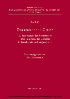 Das erziehende Gesetz