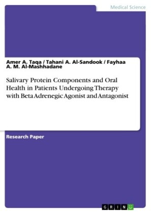 Salivary Protein Components and Oral Health in Patients Undergoing Therapy with Beta Adrenegic Agonist and Antagonist