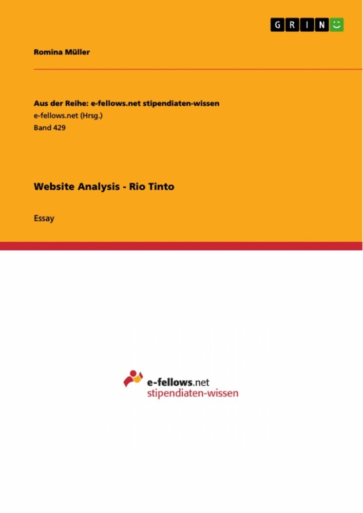 Website Analysis - Rio Tinto main product photo