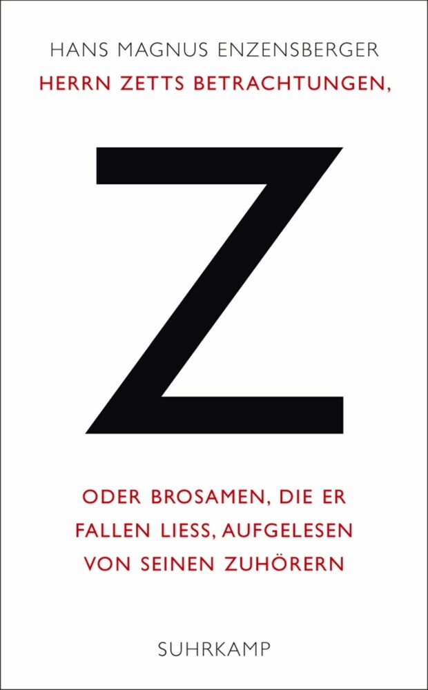 Herrn Zetts Betrachtungen, oder Brosamen, die er fallen ließ, aufgelesen von seinen Zuhörern main product photo
