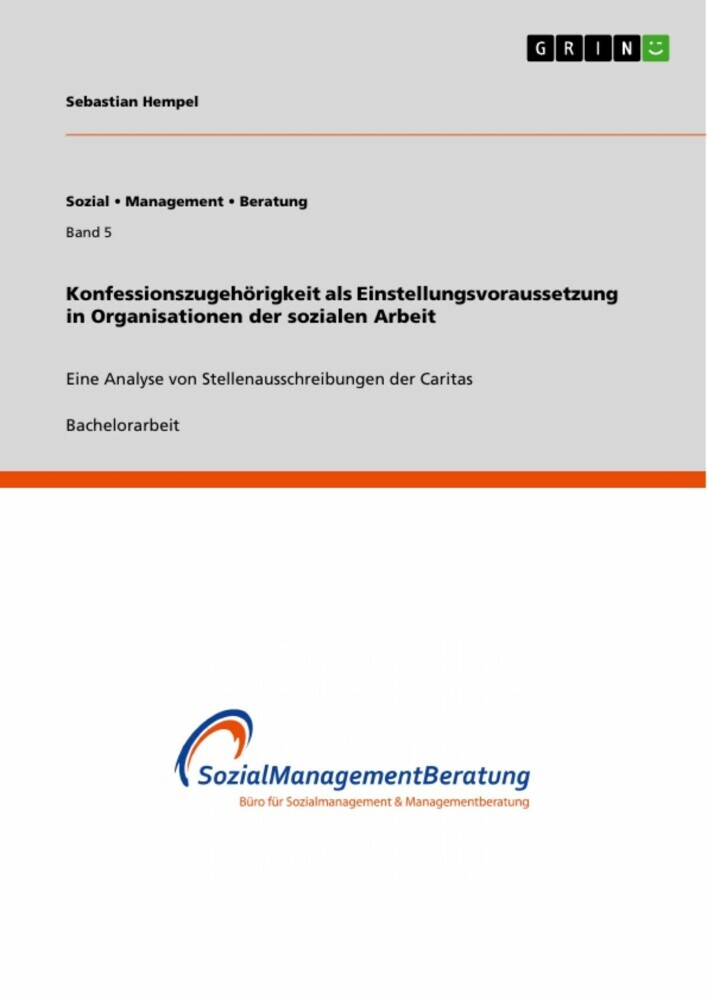 Konfessionszugehörigkeit als Einstellungsvoraussetzung in Organisationen der sozialen Arbeit main product photo