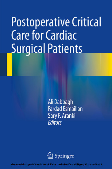 Postoperative Critical Care for Cardiac Surgical Patients main product photo