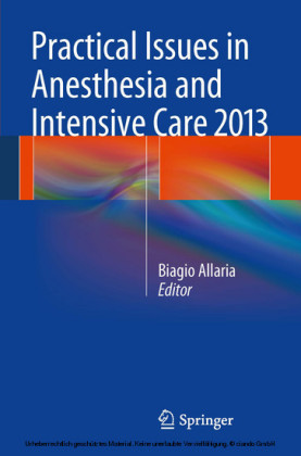 Practical Issues in Anesthesia and Intensive Care 2013