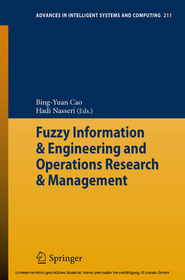 Fuzzy Information & Engineering and Operations Research & Management main product photo