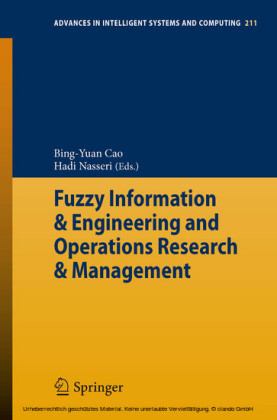 Fuzzy Information & Engineering and Operations Research & Management
