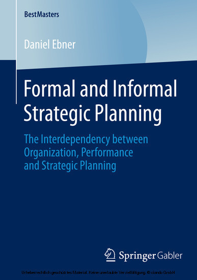 Formal and Informal Strategic Planning main product photo