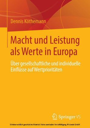 Macht und Leistung als Werte in Europa