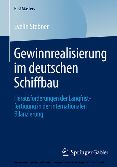 Gewinnrealisierung im deutschen Schiffbau main product photo
