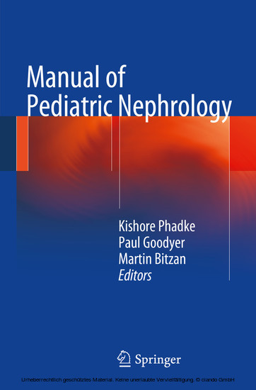 Manual of Pediatric Nephrology main product photo