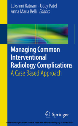 Managing Common Interventional Radiology Complications
