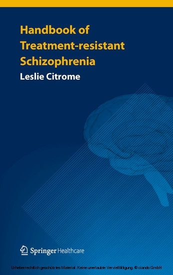 Handbook of Treatment-resistant Schizophrenia main product photo