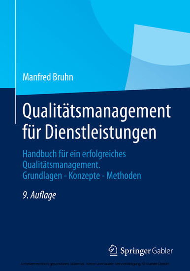 Qualitätsmanagement für Dienstleistungen main product photo