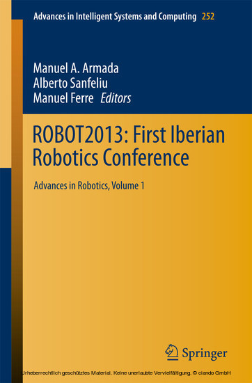 ROBOT2013: First Iberian Robotics Conference main product photo