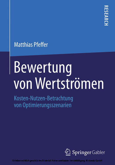 Bewertung von Wertströmen main product photo