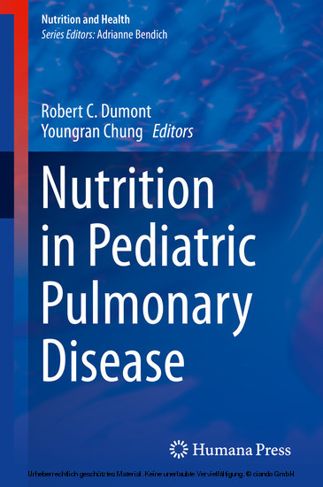 Nutrition in Pediatric Pulmonary Disease main product photo