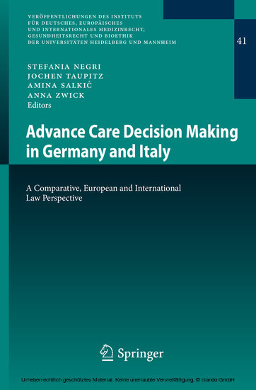 Advance Care Decision Making in Germany and Italy main product photo