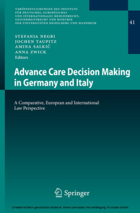Advance Care Decision Making in Germany and Italy