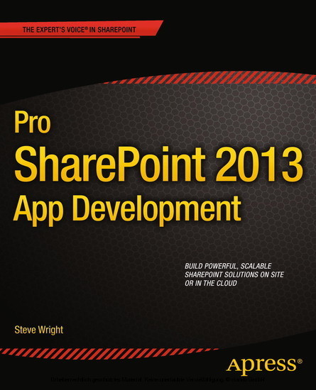 Pro SharePoint 2013 App Development main product photo