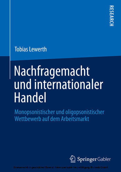 Nachfragemacht und internationaler Handel main product photo