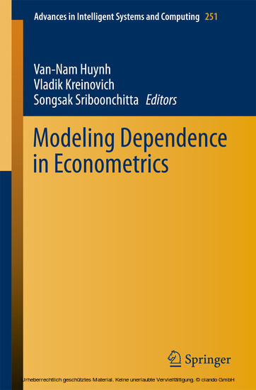 Modeling Dependence in Econometrics main product photo