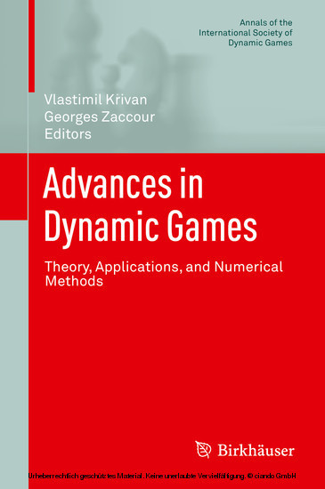 Advances in Dynamic Games main product photo